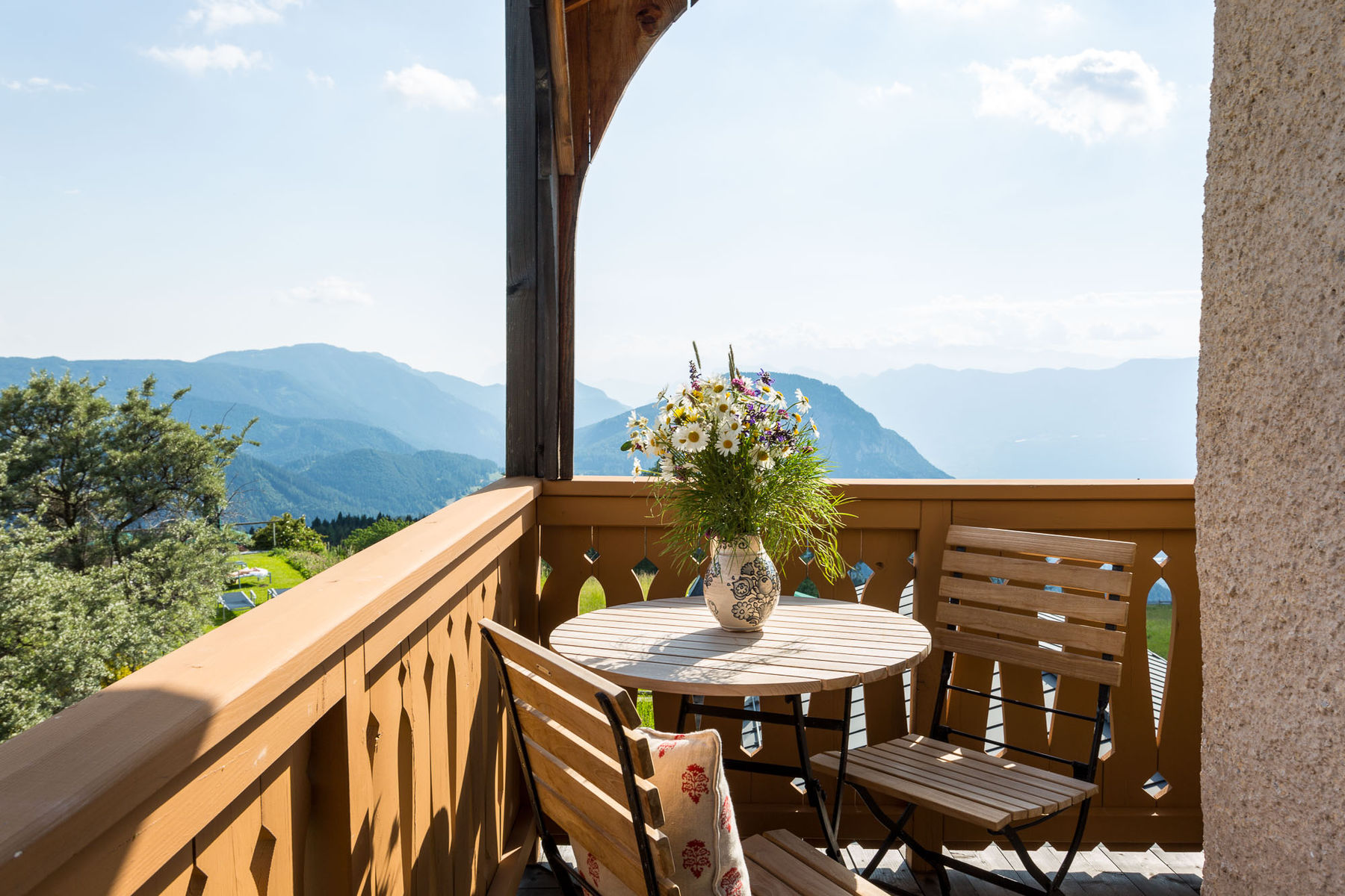 Aussicht auf die Berge Südtirols.