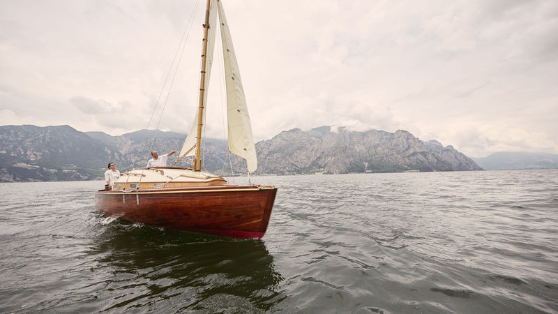 Ein Tag auf unserem Segelboot am Lago di Garda
